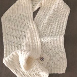 Moncler scarf!! Gorgeous cream perfect for winter